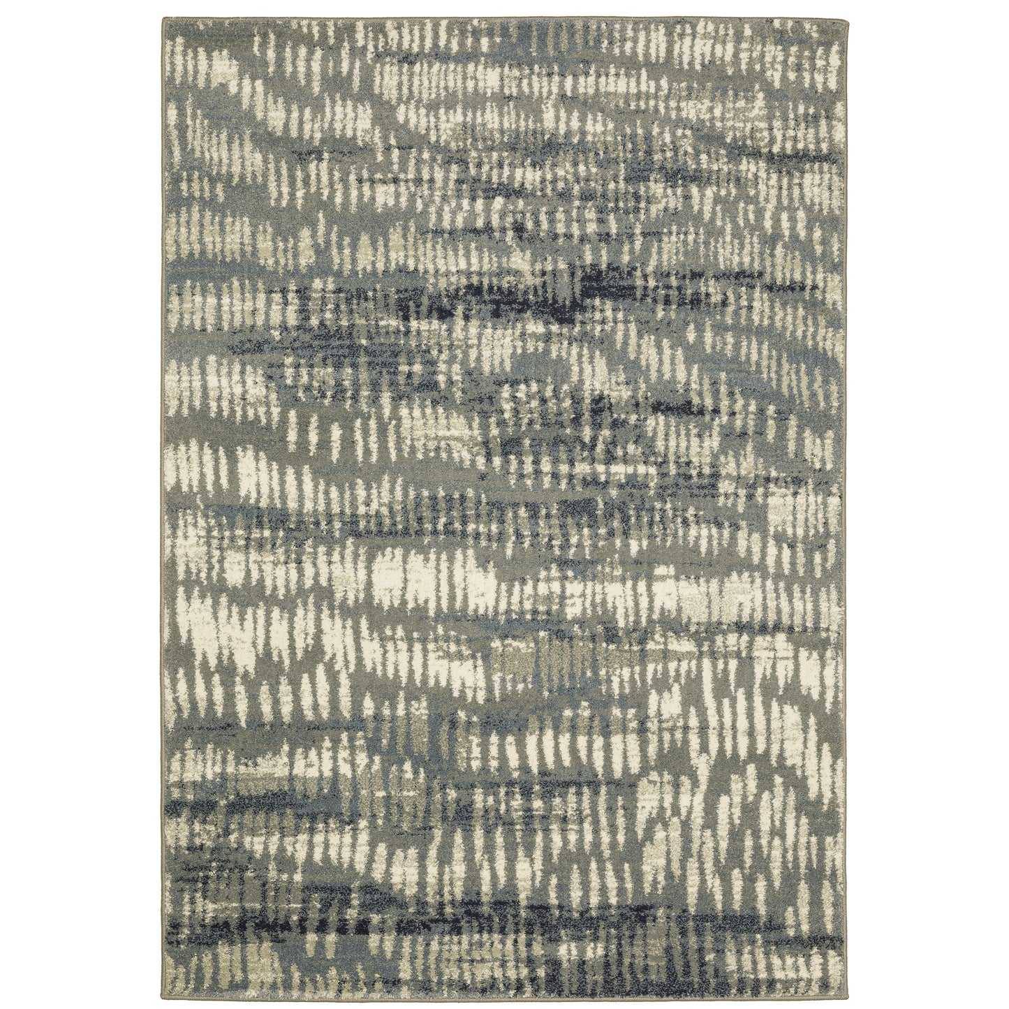 Seneca Grey Beige Industrial Abstract Indoor Rug