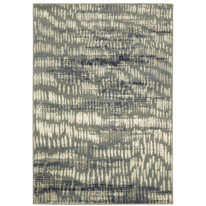 Seneca Grey Beige Industrial Abstract Indoor Rug