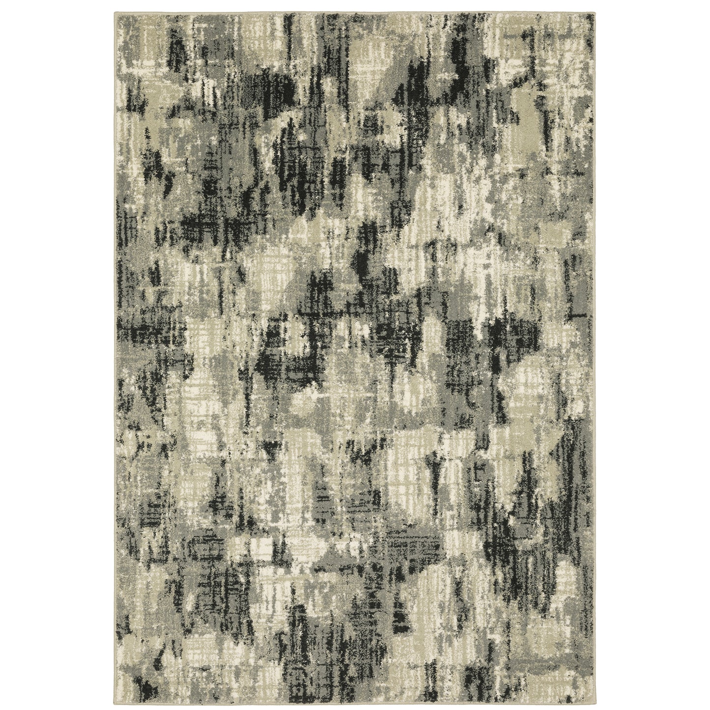 Seneca Grey Beige Modern & Contemporary Abstract Indoor Rug