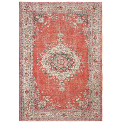 Sofia Red Grey Bohemian Oriental Indoor Rug