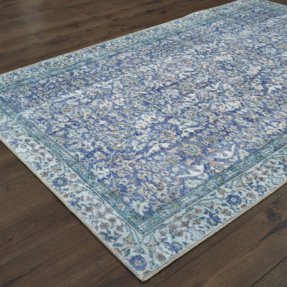 Sofia Blue  Bohemian Oriental Indoor Rug