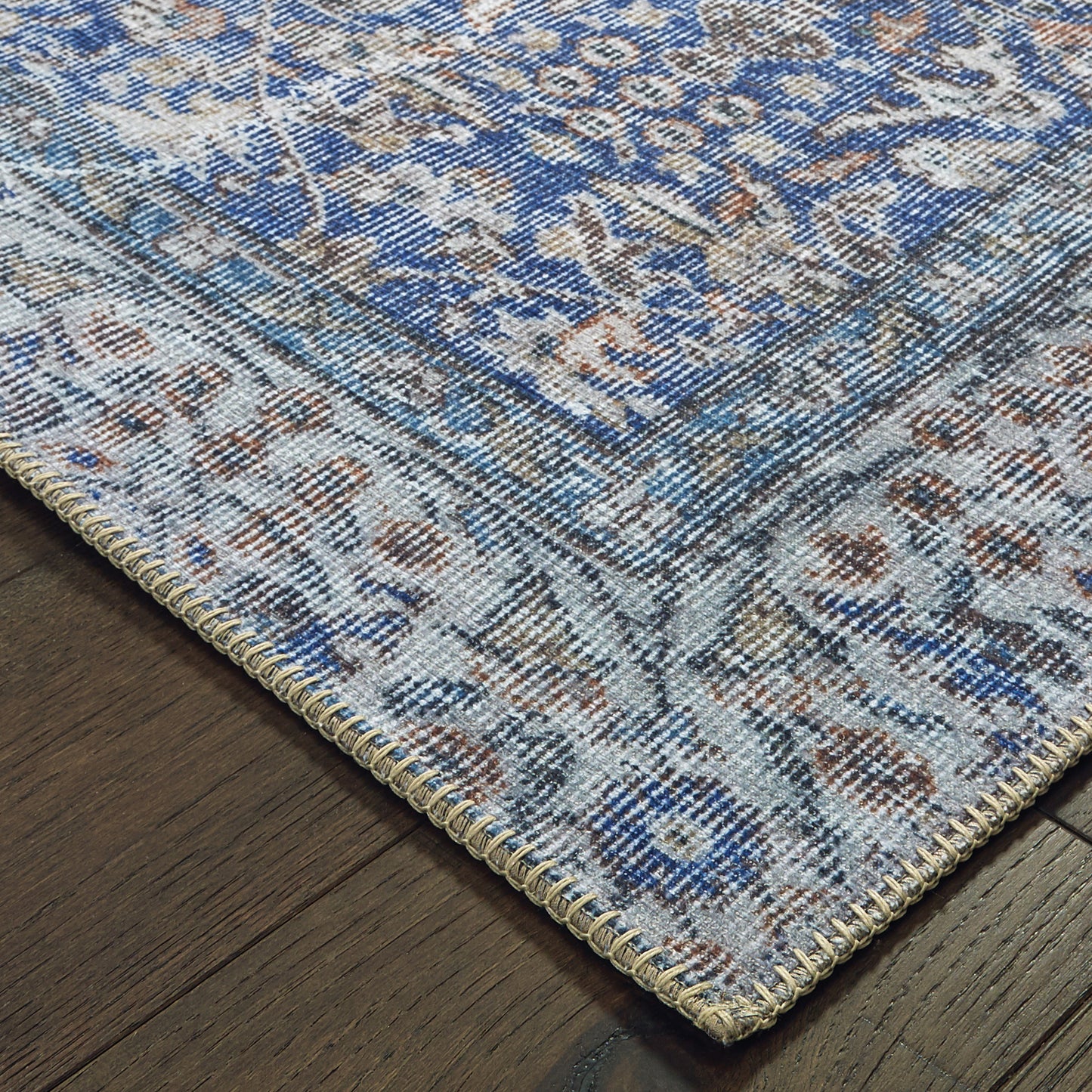 Sofia Blue  Bohemian Oriental Indoor Rug