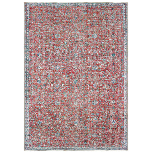 Sofia Red Blue Bohemian Oriental Indoor Rug