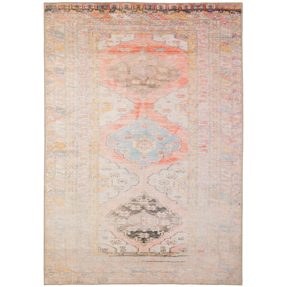 Sofia Pink Blue Bohemian Oriental Indoor Rug