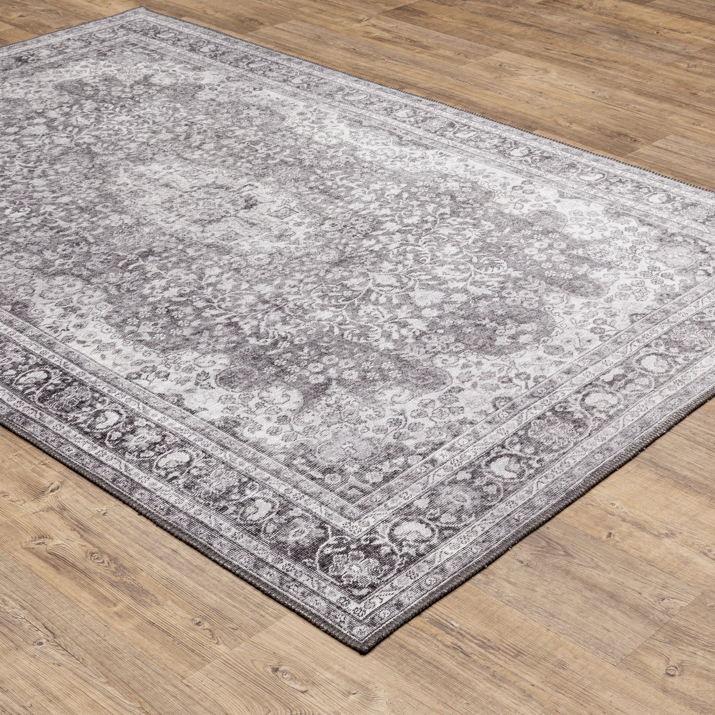 Sofia Grey  Bohemian Oriental Indoor Rug