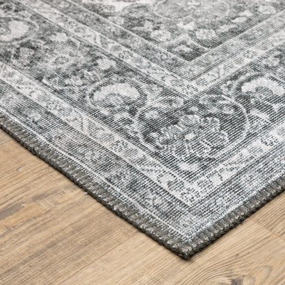 Sofia Grey  Bohemian Oriental Indoor Rug