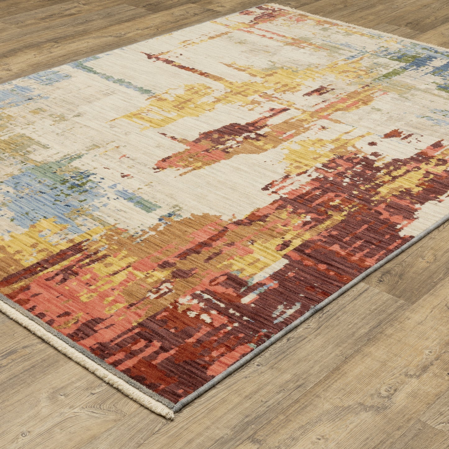 Soleri Beige Multi Modern & Contemporary Abstract Indoor Rug