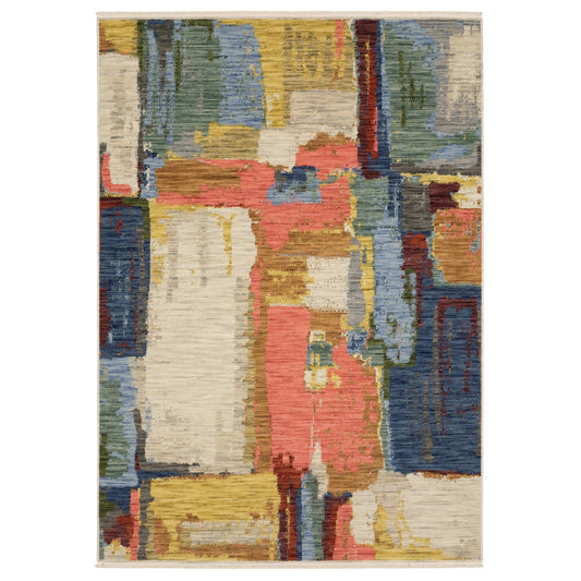 Soleri Multi Pink Modern & Contemporary Abstract Indoor Rug