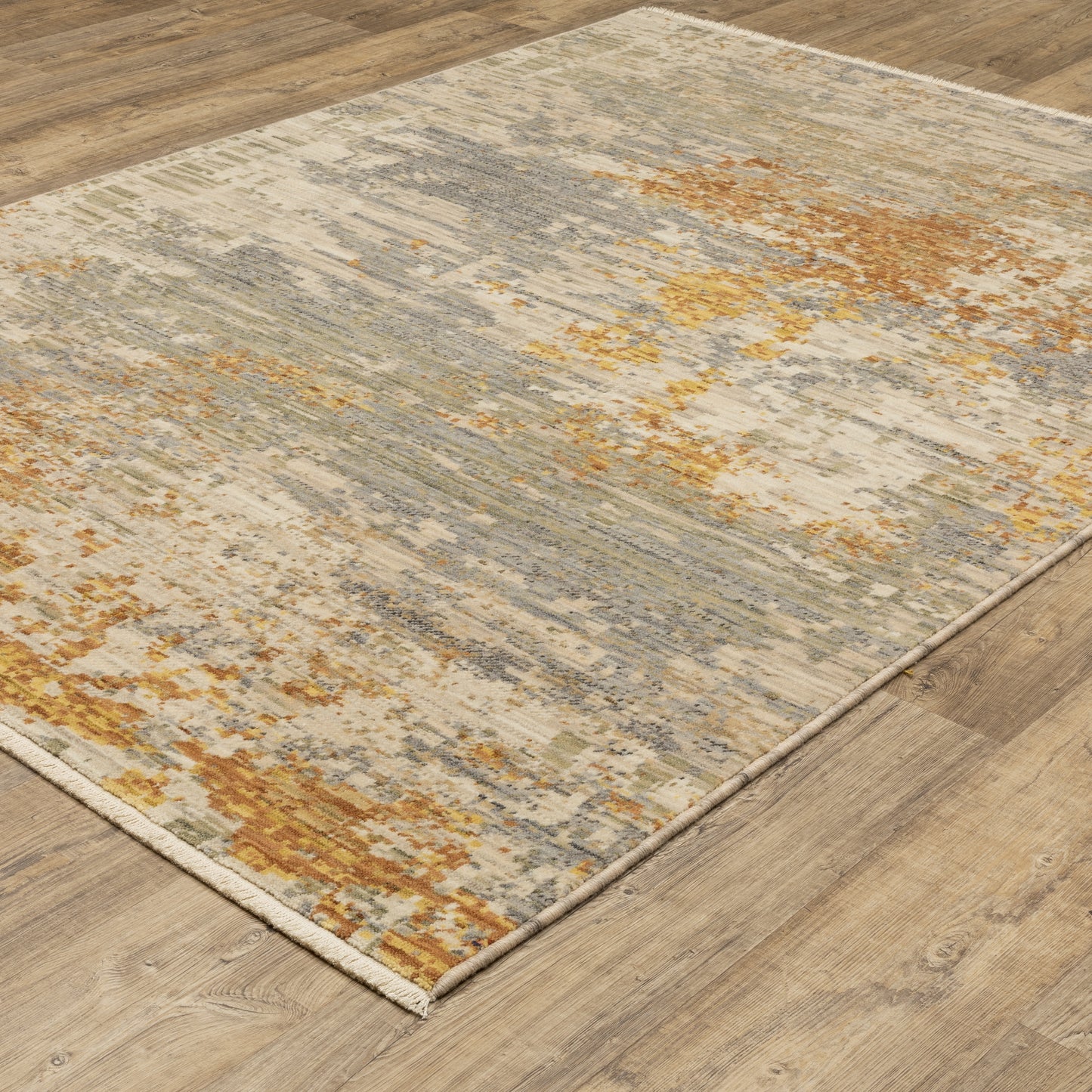 Soleri Beige Gold Modern & Contemporary Abstract Indoor Rug