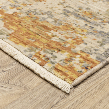 Soleri Beige Gold Modern & Contemporary Abstract Indoor Rug