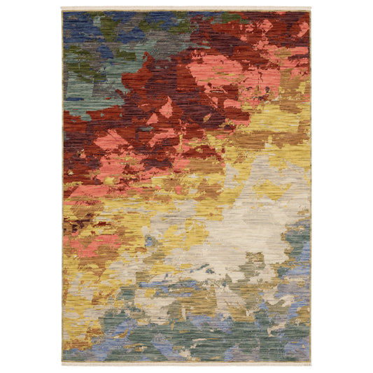 Soleri Beige Multi Modern & Contemporary Abstract Indoor Rug