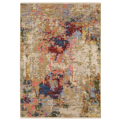 Soleri Beige Multi Modern & Contemporary Abstract Indoor Rug