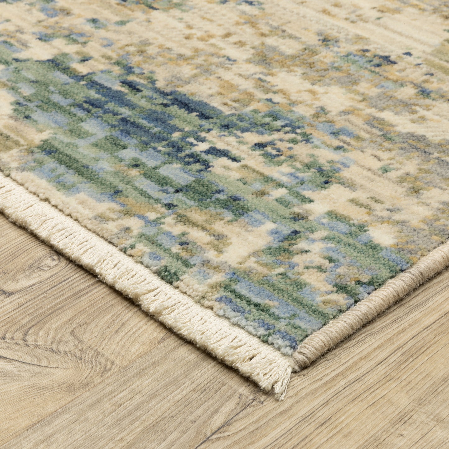 Soleri Beige Blue Modern & Contemporary Abstract Indoor Rug