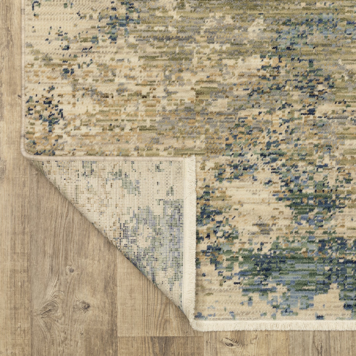 Soleri Beige Blue Modern & Contemporary Abstract Indoor Rug