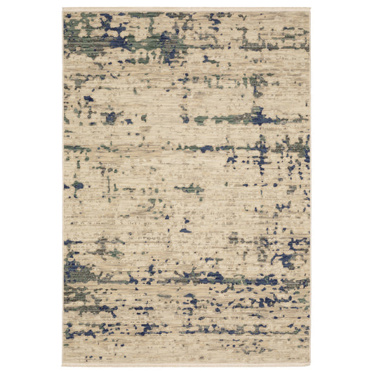 Soleri Beige Green Modern & Contemporary Abstract Indoor Rug