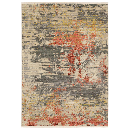 Soleri Beige Pink Modern & Contemporary Abstract Indoor Rug