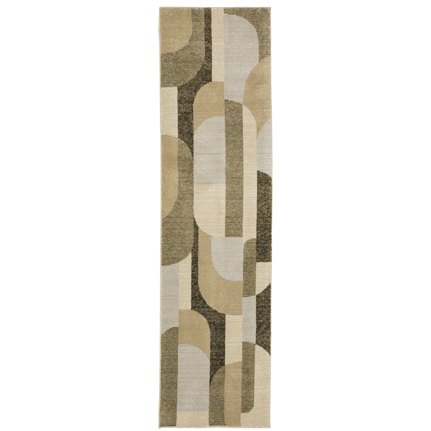 Strada Brown Beige Modern & Contemporary Geometric Indoor Rug