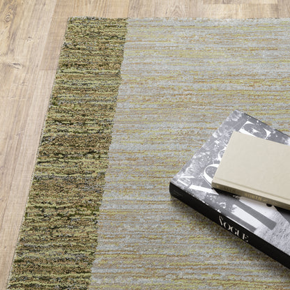 Strada Gold Green Modern & Contemporary Geometric Indoor Rug