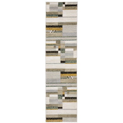 Strada Beige Multi Modern & Contemporary Geometric Indoor Rug