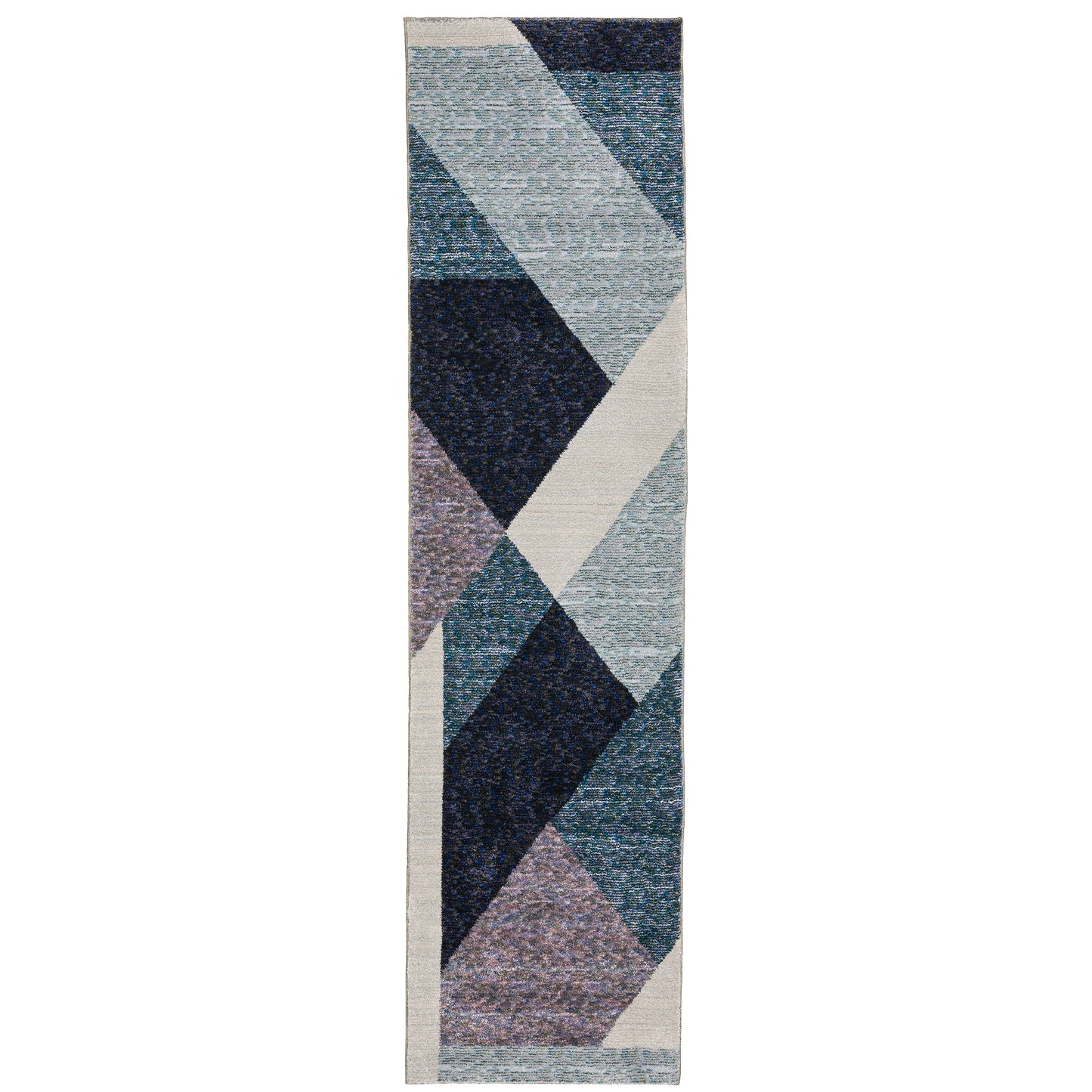 Strada Blue Purple Modern & Contemporary Geometric Indoor Rug