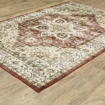 Sumter Red Ivory Traditional Oriental Indoor Rug