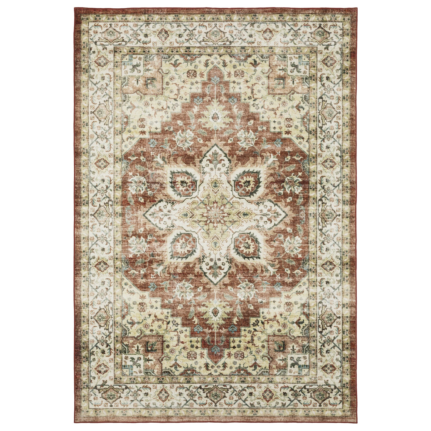 Sumter Red Ivory Traditional Oriental Indoor Rug