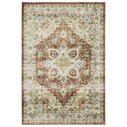 Sumter Red Ivory Traditional Oriental Indoor Rug