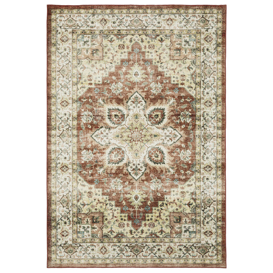 Sumter Red Ivory Traditional Oriental Indoor Rug