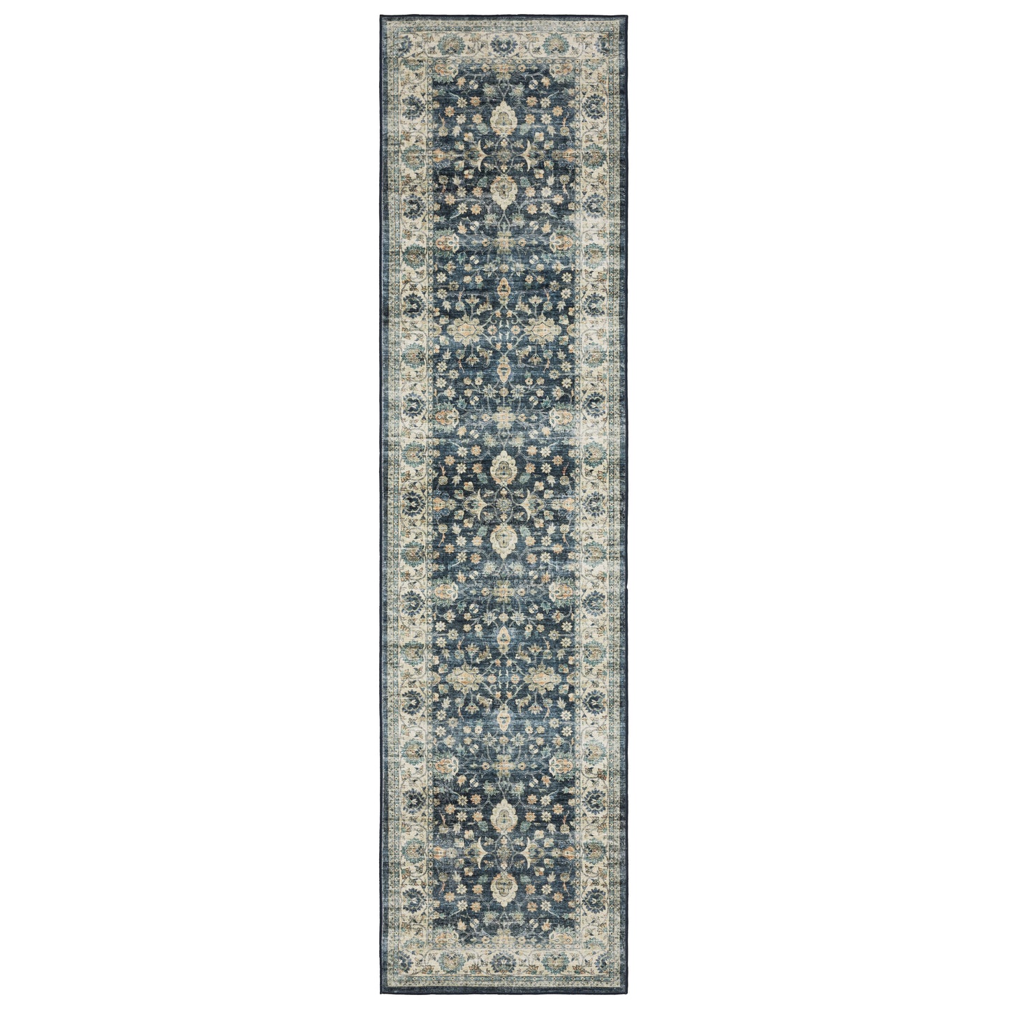 Sumter Blue Ivory Traditional Oriental Indoor Rug