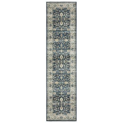 Sumter Blue Ivory Traditional Oriental Indoor Rug