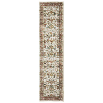 Sumter Ivory Red Traditional Oriental Indoor Rug