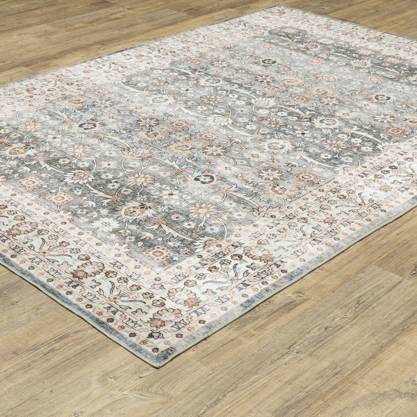 Sumter Grey Ivory Traditional Oriental Indoor Rug