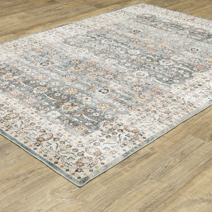 Sumter Grey Ivory Traditional Oriental Indoor Rug