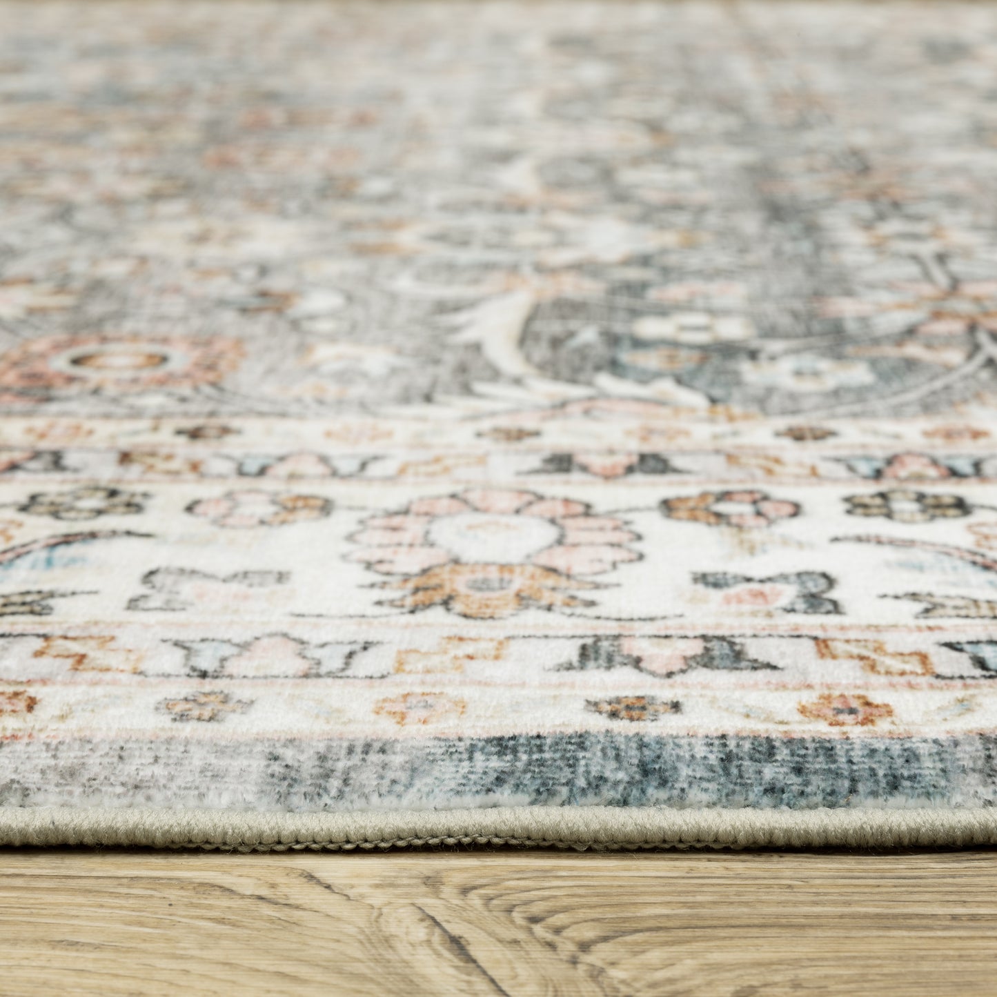 Sumter Grey Ivory Traditional Oriental Indoor Rug