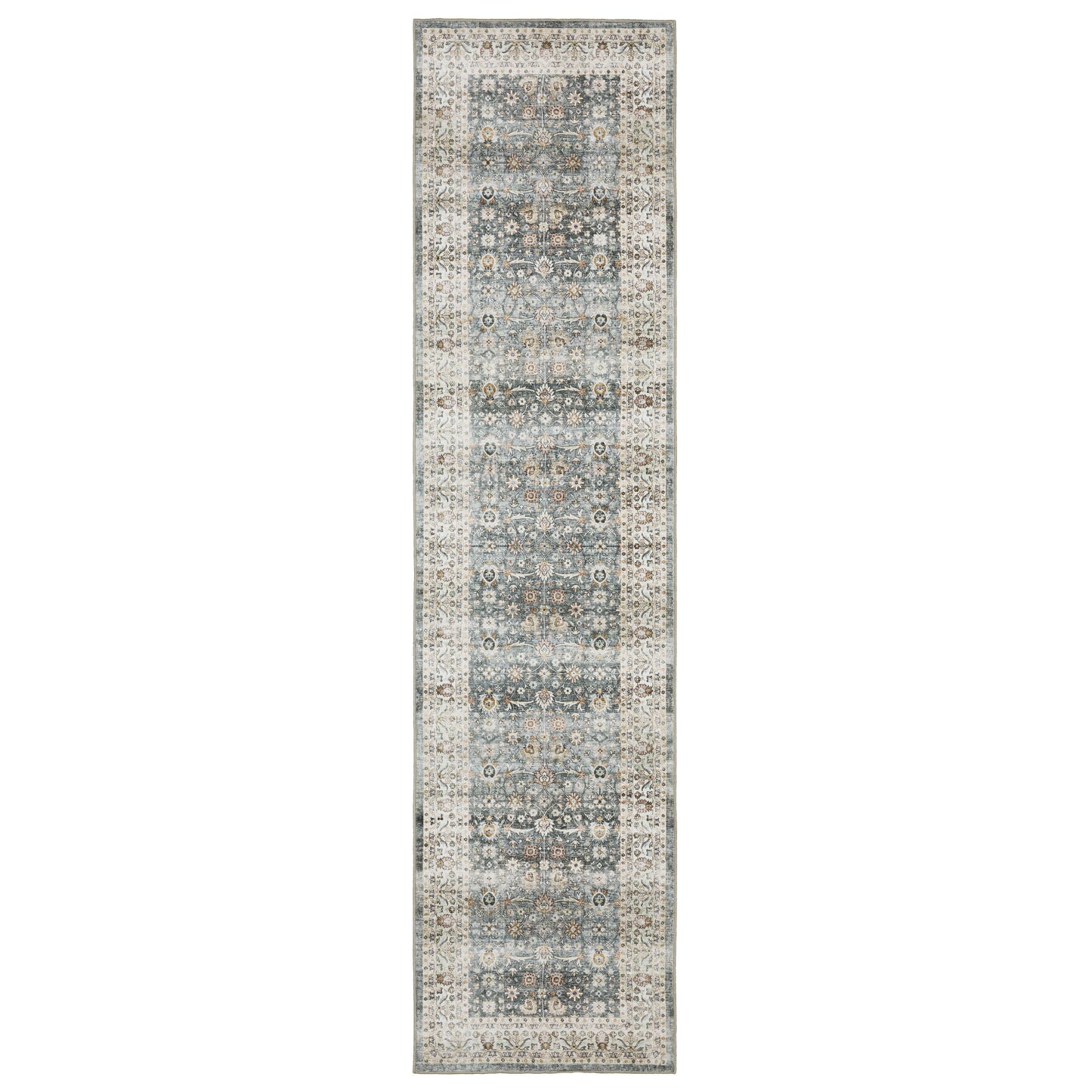 Sumter Grey Ivory Traditional Oriental Indoor Rug