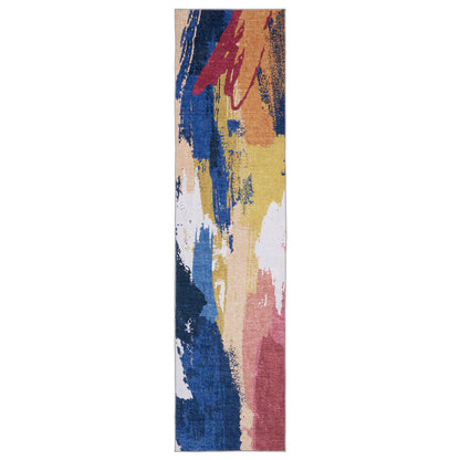 Sumter Blue Gold Modern & Contemporary Abstract Indoor Rug