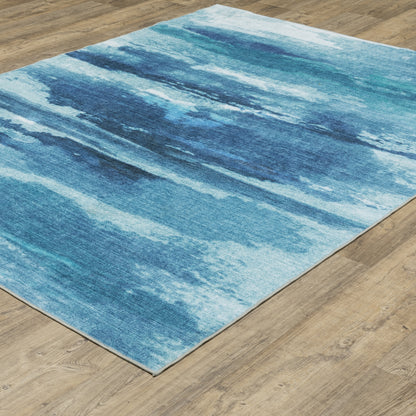 Sumter Blue Ivory Modern & Contemporary Abstract Indoor Rug