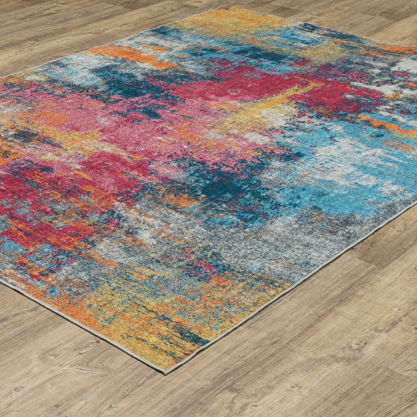 Sumter Multi-colored  Modern & Contemporary Abstract Indoor Rug