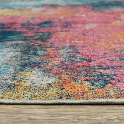 Sumter Multi-colored  Modern & Contemporary Abstract Indoor Rug