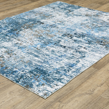 Sumter Blue Ivory Modern & Contemporary Abstract Indoor Rug