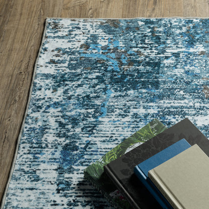 Sumter Blue Ivory Modern & Contemporary Abstract Indoor Rug