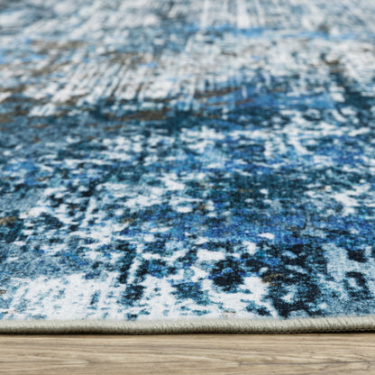 Sumter Blue Ivory Modern & Contemporary Abstract Indoor Rug