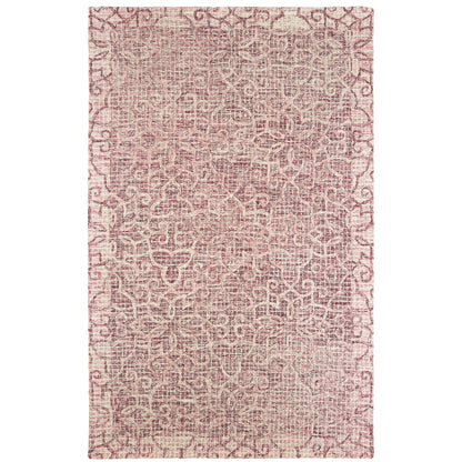 Tallavera Pink Ivory Transitional Geometric Indoor Rug