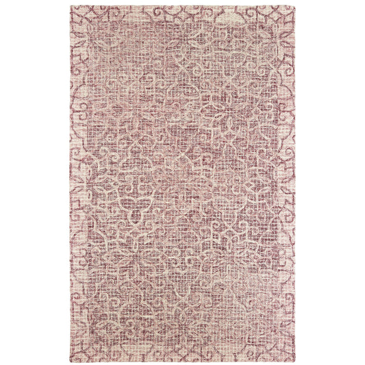 Tallavera Pink Ivory Transitional Geometric Indoor Rug