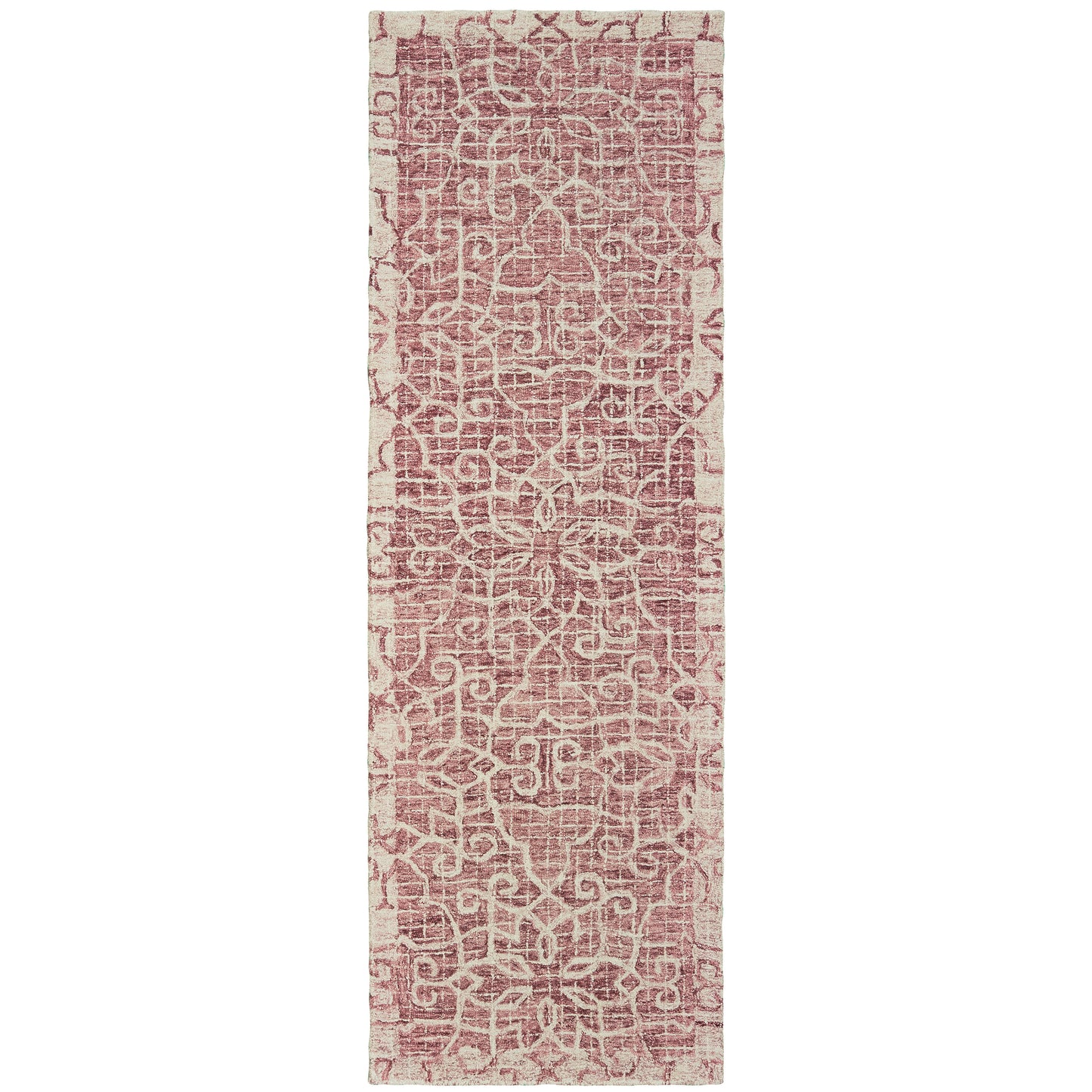 Tallavera Pink Ivory Transitional Geometric Indoor Rug