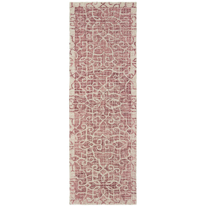 Tallavera Pink Ivory Transitional Geometric Indoor Rug