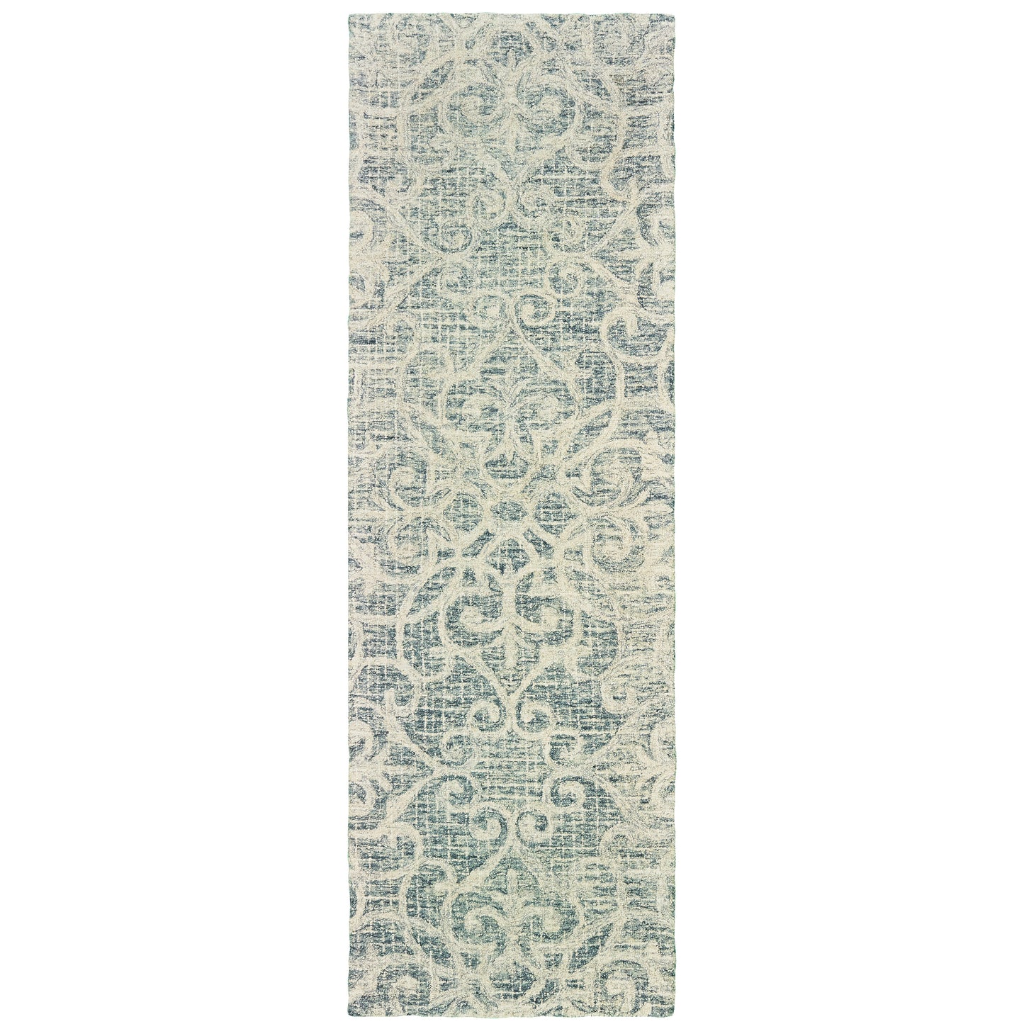 Tallavera Grey Ivory Transitional Geometric Indoor Rug