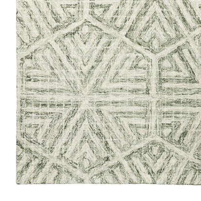 Tallavera Grey Ivory Transitional Geometric Indoor Rug