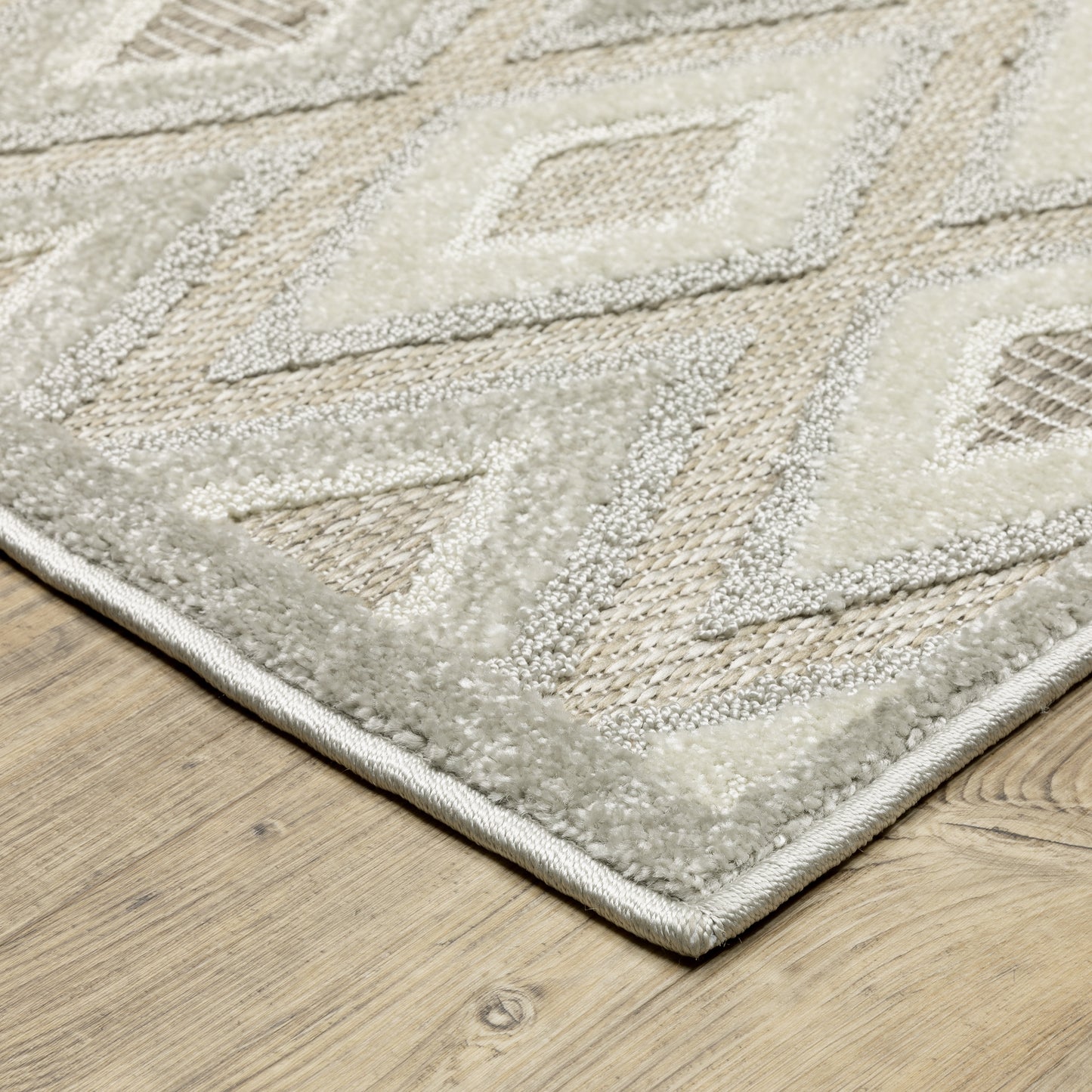 Tangier Beige Grey Global Diamond Indoor Rug