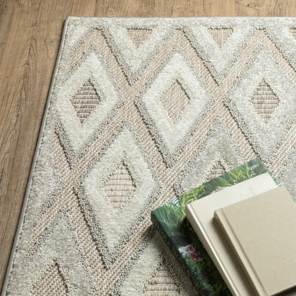 Tangier Beige Grey Global Diamond Indoor Rug